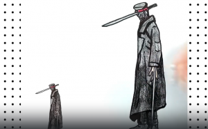 Человек - Катана из аниме Человек Бензопила