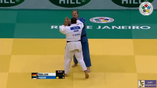 Judo 2013 World Championship Rio de Janeiro: Toelzer (GER) - Padar (EST) [+100kg] смотреть онлайн
