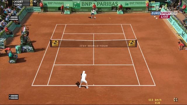 Tennis Elbow 2013 Gasquet vs Tsonga Roland Garros [ITST Mod 1.15b] #010 HD смотреть онлайн