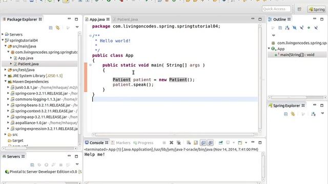 04 Spring Framework Hello World смотреть онлайн