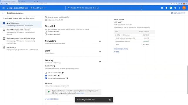 Creating and associating custom SSH key & Project-wide to Compute Engine instance смотреть онлайн