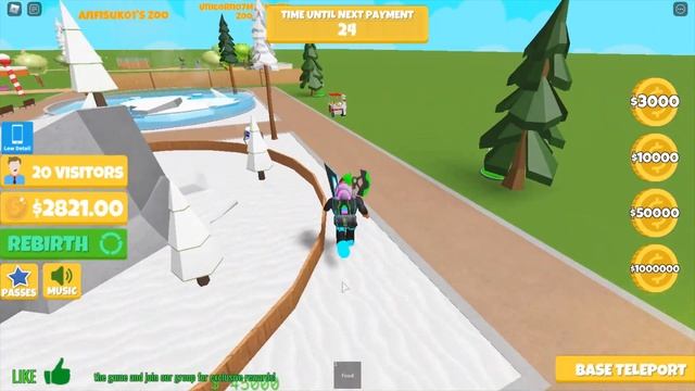 I Built the Biggest Zoo in Roblox Zoo Tycoon смотреть онлайн