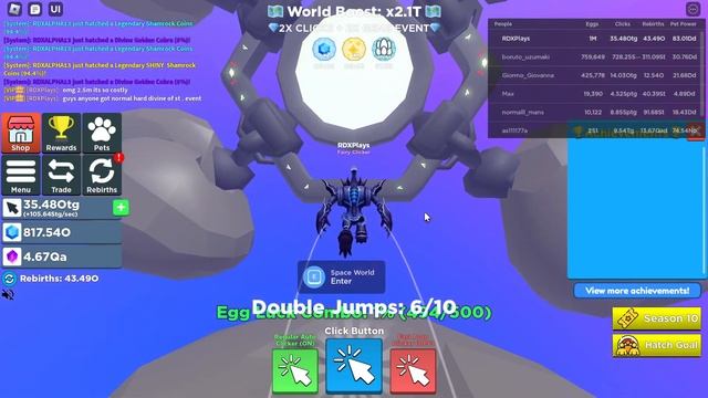New Spring Egg In Clicker Simulator At St . Patrick Island -RDXPlays смотреть онлайн