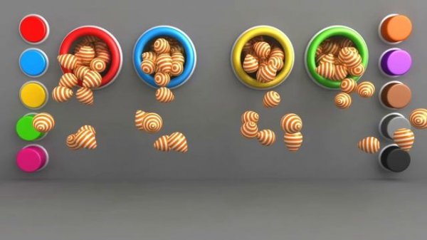 Colors for Children to Learn with 3D Bowling Game - Colours Videos Collection for Children