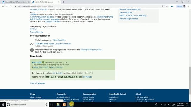 Extend | drupal 8 extend module #4 | How to install module in drupal 8| Enhance features in drupal смотреть онлайн