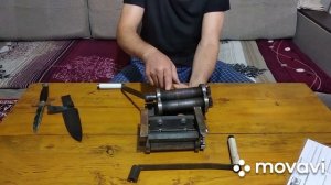 Пришла посылка, табакорезка Алтайка, мастер Иван Тырышкин.