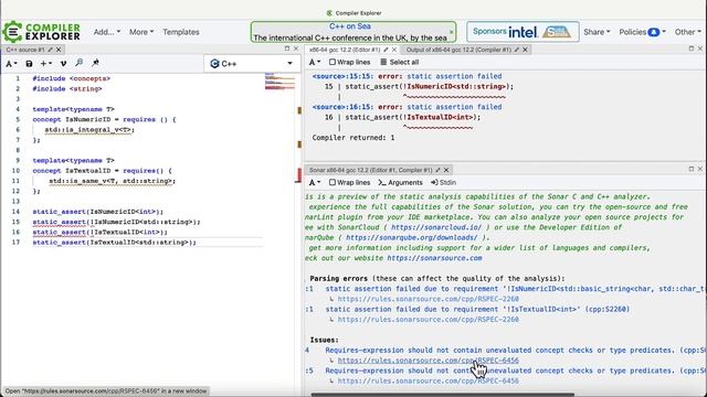 Sonar Analysis in Compiler Explorer: The Experimenter смотреть онлайн