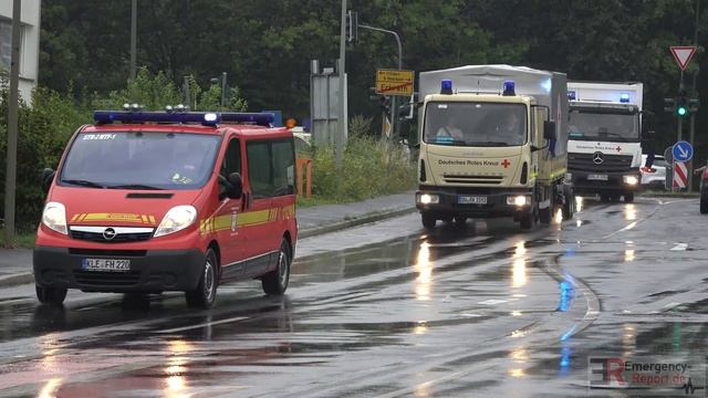 [EXTREMES UNWETTER IN ERKRATH!] - Einsatzfahrt Bereitschaft 1 der Bezirksregierung Düsseldorf - смотреть онлайн