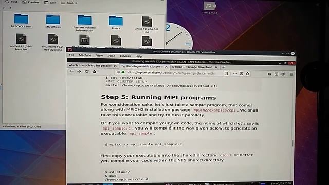MPI Cluster на виртуалке и на двух машинах смотреть онлайн