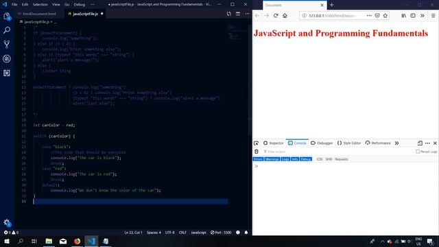 What is and How to use the Switch Statement | How to start in Web Development смотреть онлайн