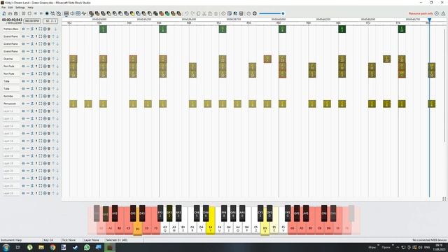 Kirby's Dream Land - Green Greens (Minecraft Note Block Studio Cover) смотреть онлайн