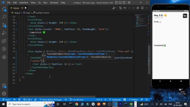 React Native Todo App Part - I || React Native Projects || React Native Tutorial смотреть онлайн