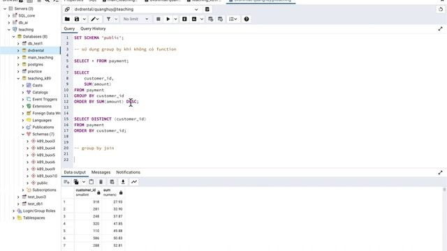 Postgresql_k89 buổi 8:Set Operations (UNION, INTERSECT, EXCEPT) and Grouping Data (GROUP BY, HAVING смотреть онлайн