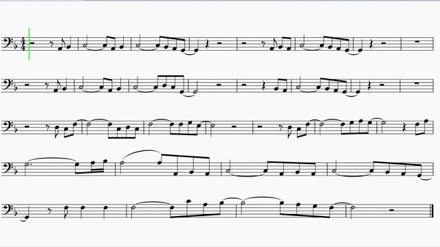 Trombone "Sky Full Of Stars" EASY Sheet Music (Bassoon, Baritone B.C.) смотреть онлайн