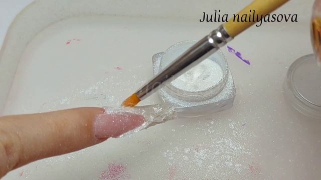 Интересная идея дизайна ногтей! Наращивание ногтей! Выкладной френч! смотреть онлайн