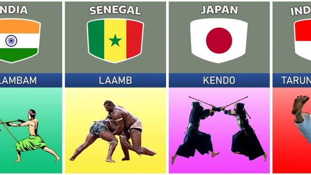 Martial Arts From Different Countries