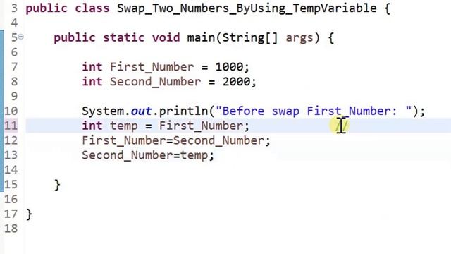 Swap two numbers in java | how to swap two numbers using third variable | Tamil | QE Tech смотреть онлайн