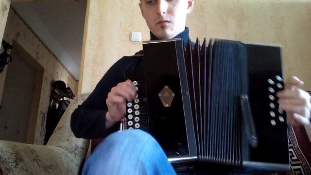 Тульская гармоника венского строя.Элементарная "Барыня" смотреть онлайн