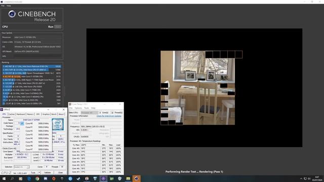 Intel Core i7-10700K Overclock 5.0 GHz | Cinebench R15 & R20 | CPU Test смотреть онлайн