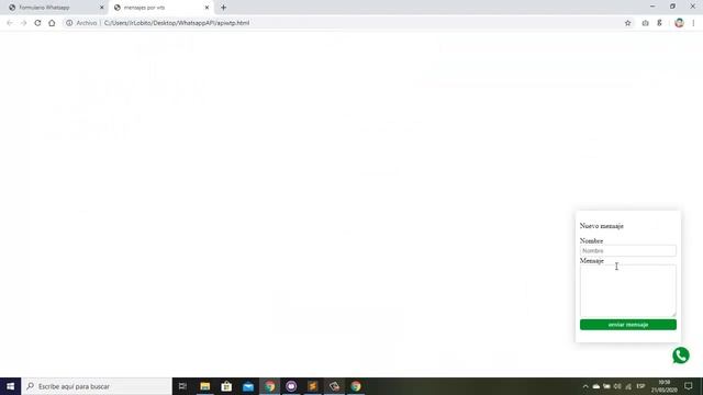 Integrar un formulario de mensajes utilizando whatsapp API смотреть онлайн