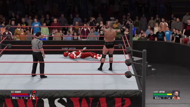 Randy Orton vs Red Power Ranger смотреть онлайн
