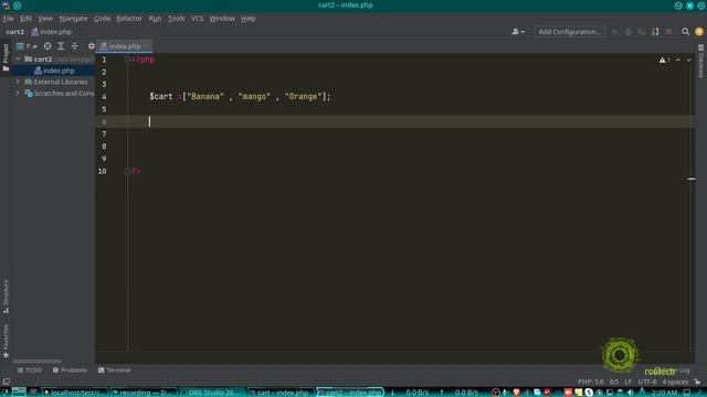 02 Arrays | PHP Cart System смотреть онлайн