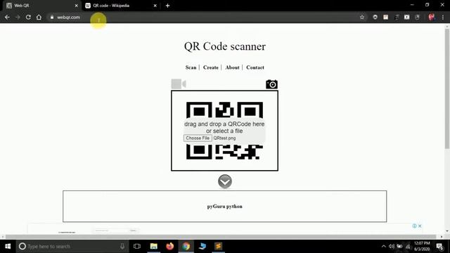 Read QR Codes with OpenCV | python | #pyGuru смотреть онлайн