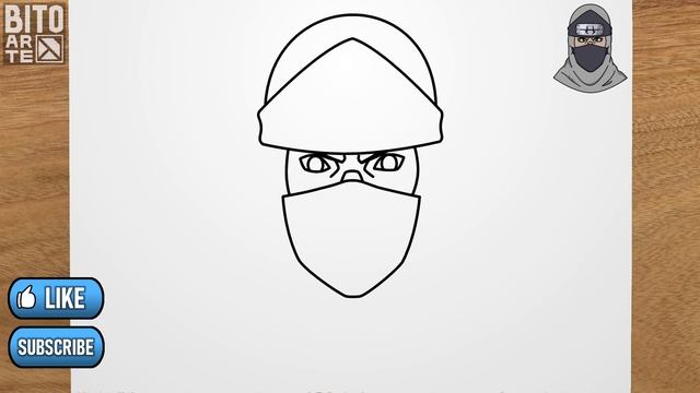 How to draw KAKUZU - Akatsuki (Naruto) step by step, EASY смотреть онлайн