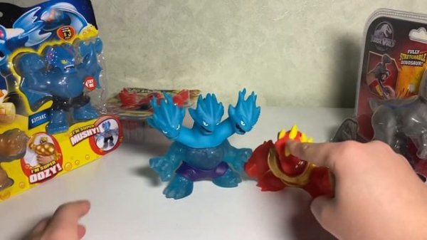 НОВАЯ ЛИНЕЙКА GOOJITZU HEROES WATER BLAST!!! STRETCH BLUE и ДРУГИЕ ТЯНУЧКИ