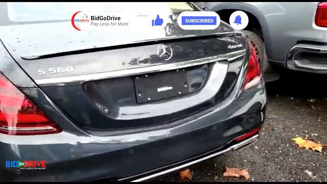2019 Mercedes-Benz S560 4Matic - Salvage - Walk Around Video | BidGoDrive смотреть онлайн