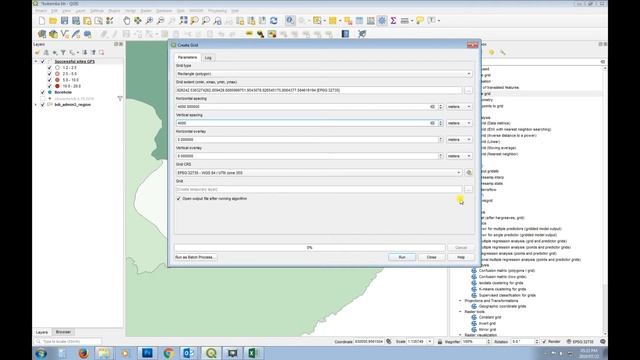 QGIS Creating a GRID polygon смотреть онлайн