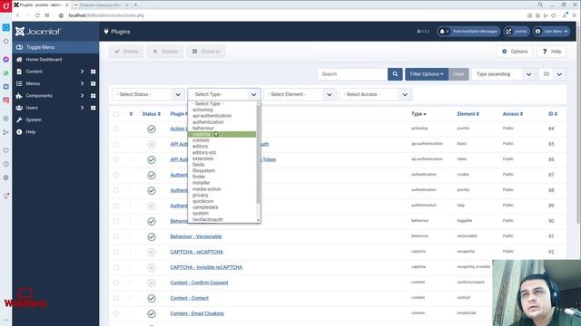 Интеграция WebParts как редактора для Joomla! CMS смотреть онлайн