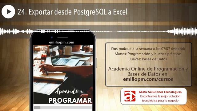 24. Exportar desde PostgreSQL a Excel смотреть онлайн