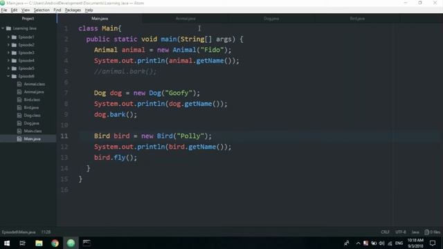 Introduction to JAVA - Episode 6 - Inheritance смотреть онлайн