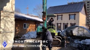Монтаж ЖБ колец экскаватором