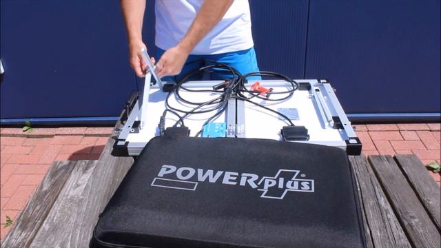 POWERplus Python 2x20W foldable solar cell - case productvideo смотреть онлайн