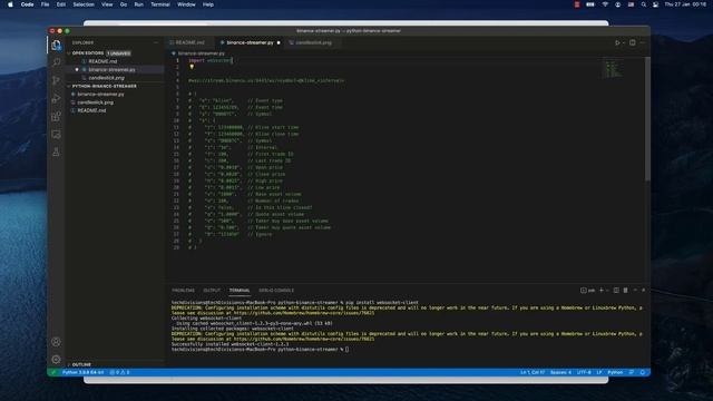 Python Binance Websocket In Under 10 Minutes / Binance Stream Example смотреть онлайн