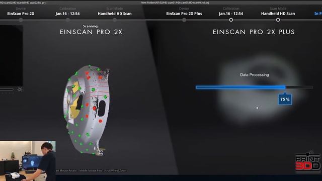 Shining 3D Einscan Pro 2X vs Pro 2X Plus Comparison - Evolusi 3D смотреть онлайн