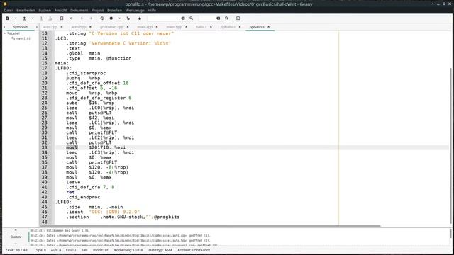 GCC, GNU Compiler Collection Kurzanleitung, kompilieren unter Linux, deutsch смотреть онлайн