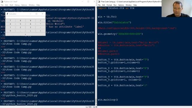 Tkinter Calculator - Python Basics with Sam смотреть онлайн