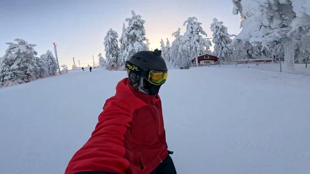 Катаемся на лыжах в Vuokatti #skiing