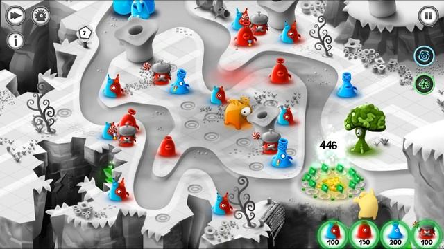 Jelly Defense Walkthrough - Cliffs of Fun смотреть онлайн