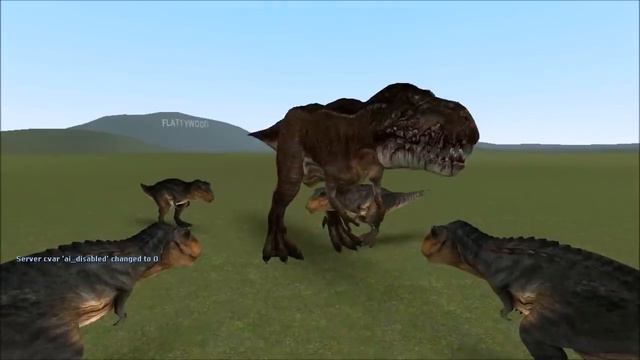 GMOD FIGHTS: DINOSAUR ISLAND NPC WAR смотреть онлайн