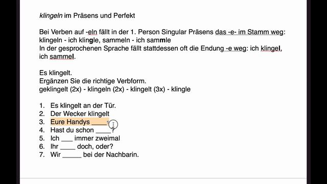 Deutsch B1 I Изменение глаголов в немецком языке I Настоящее и прошедшее время в немецком