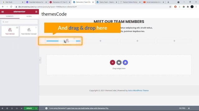 How To showcase your Team Members with Essential Addons for Elementor Page Builder plugin смотреть онлайн