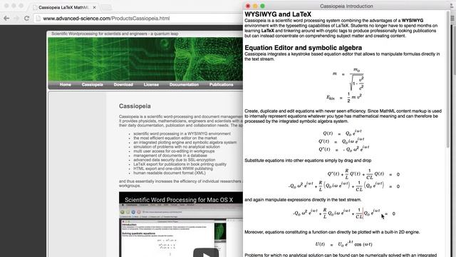 Scientific Word Processing for Mac OS X смотреть онлайн