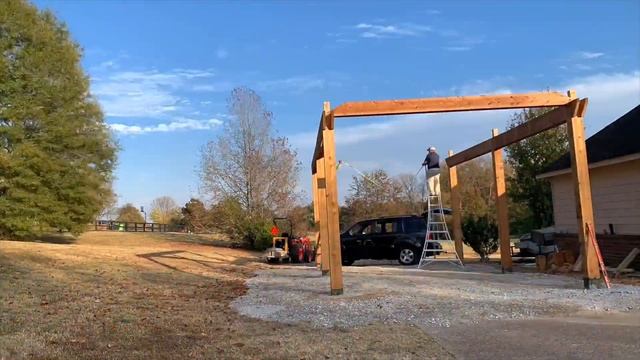 Timber Frame Cedar Pavilion Complete Build Start to Finish смотреть онлайн