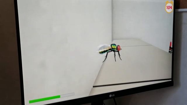 Slap The Fly. Муха. Пробую проходить игру. смотреть онлайн