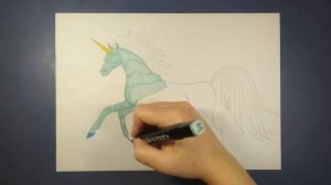 Как нарисовать ЕДИНОРОГА красиво.
