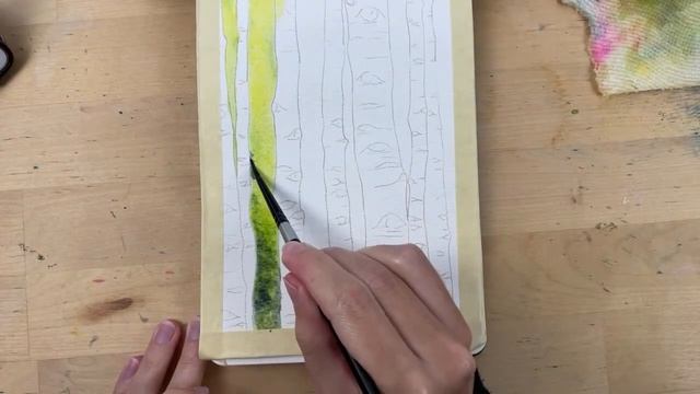 How to Paint Watercolor Birch Trees [PART 1] ✿ Tree Painting Tutorial смотреть онлайн